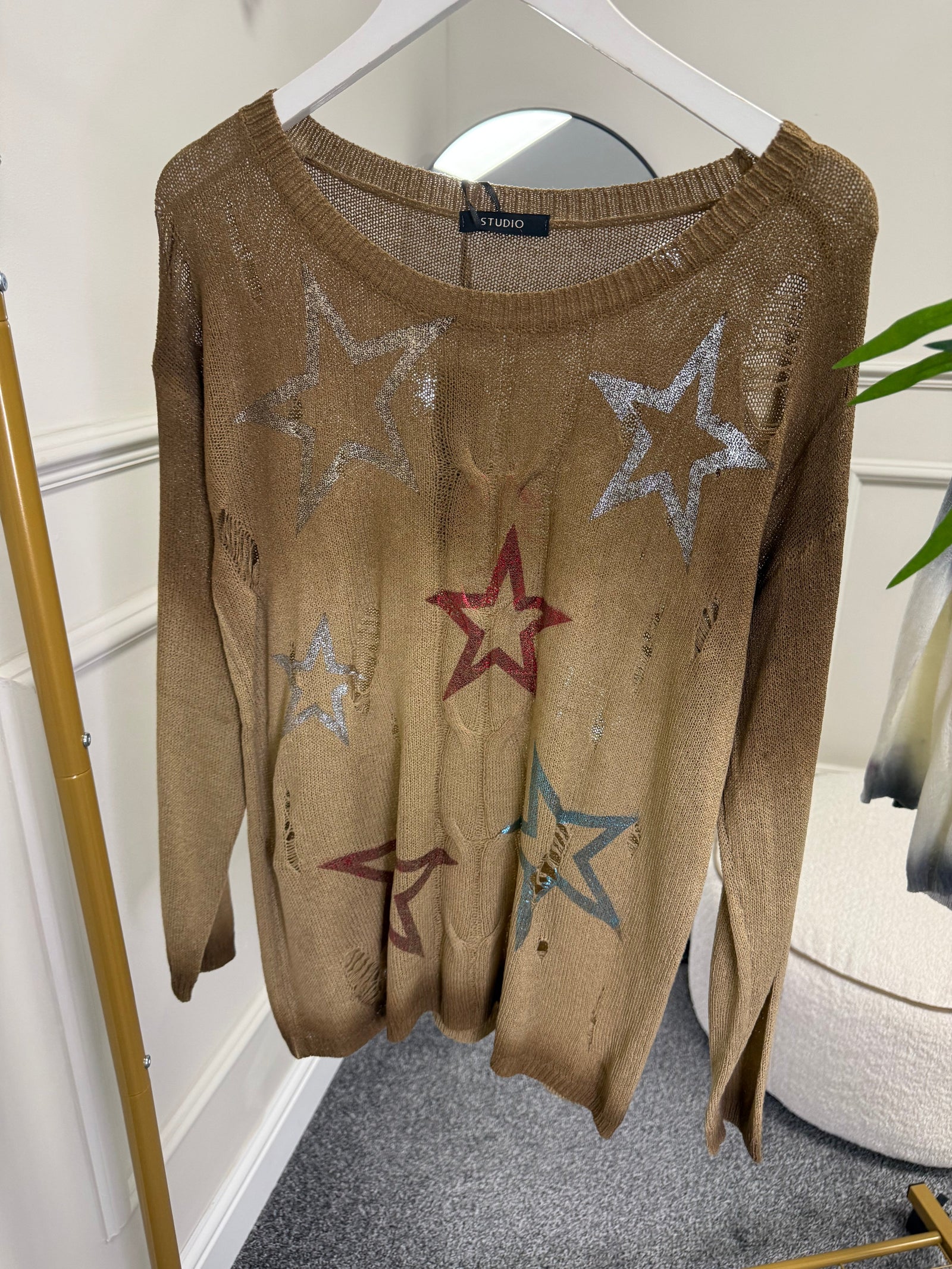 Star Distressed Jumper 8-16