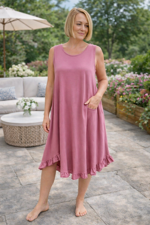 Scoop Hem Dress 10-18