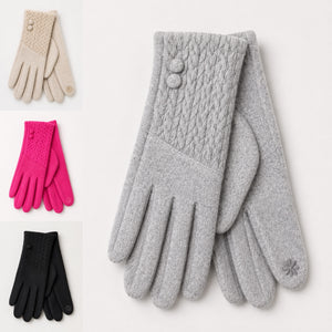 Cable Knit Detail Gloves