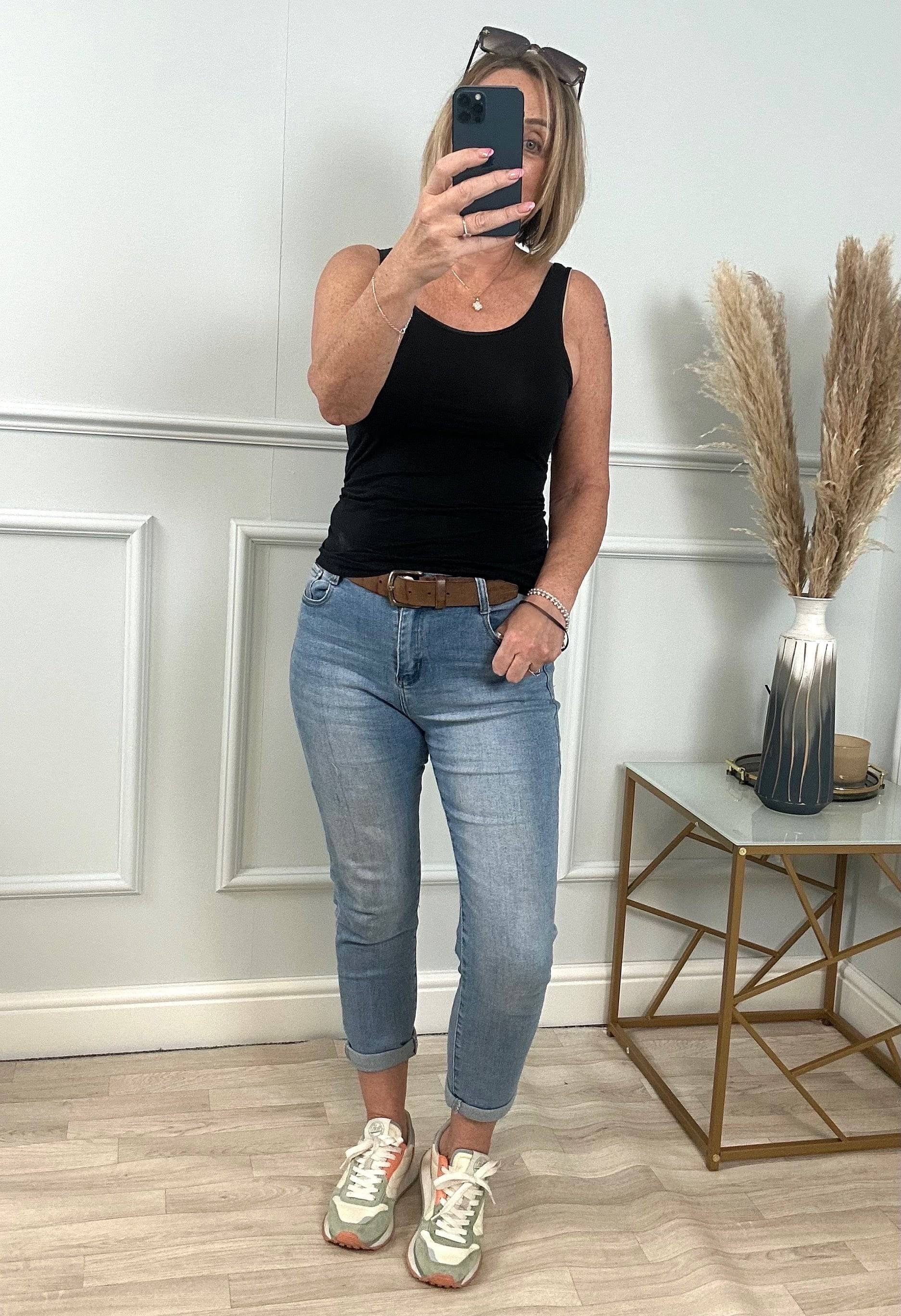 G-Smack Emily Mom Fit Jeans 8-22 Denim - Susie's Boutique