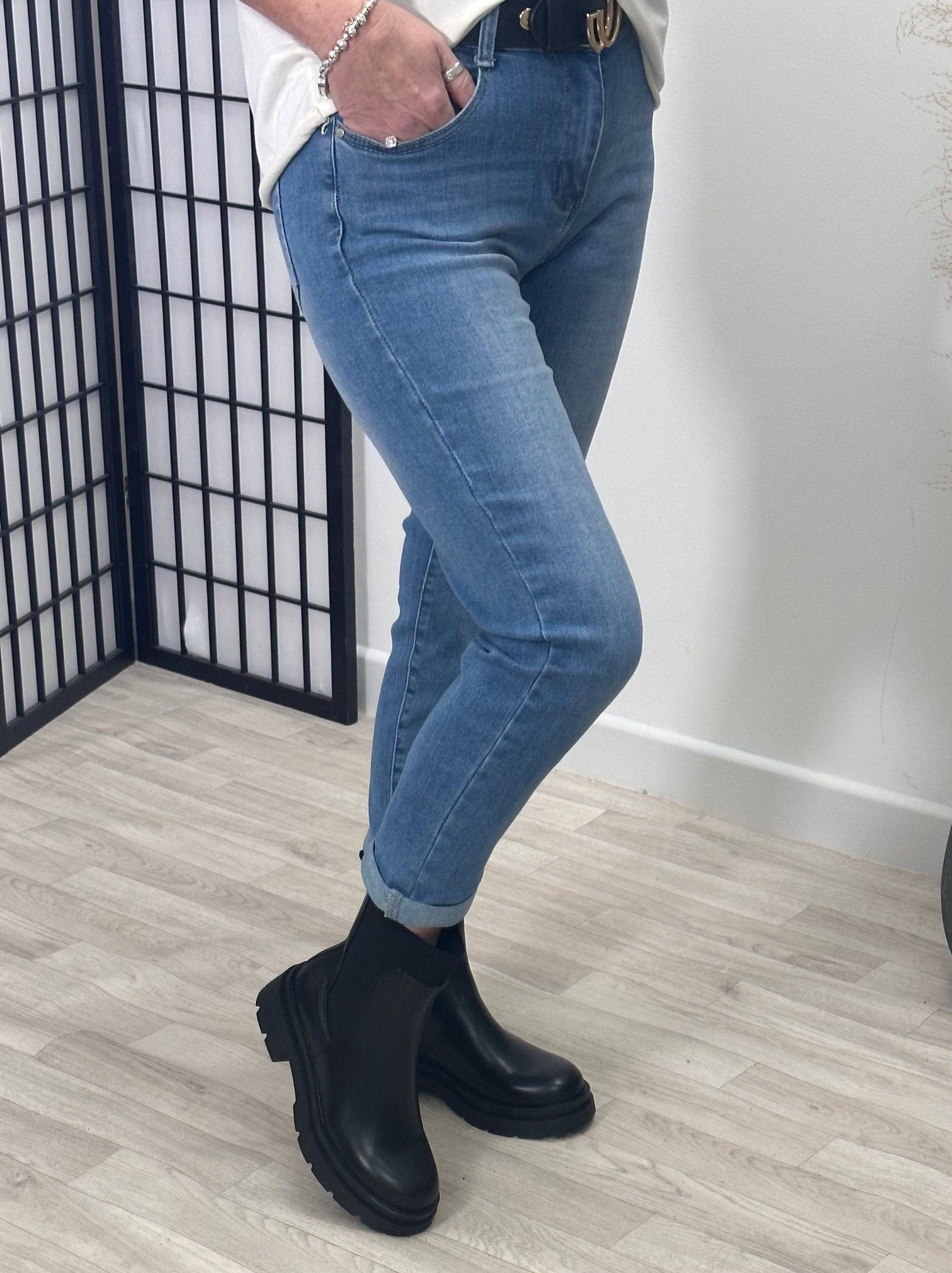 G-Smack Emily Mom Fit Jeans 8-22 Denim - Susie's Boutique