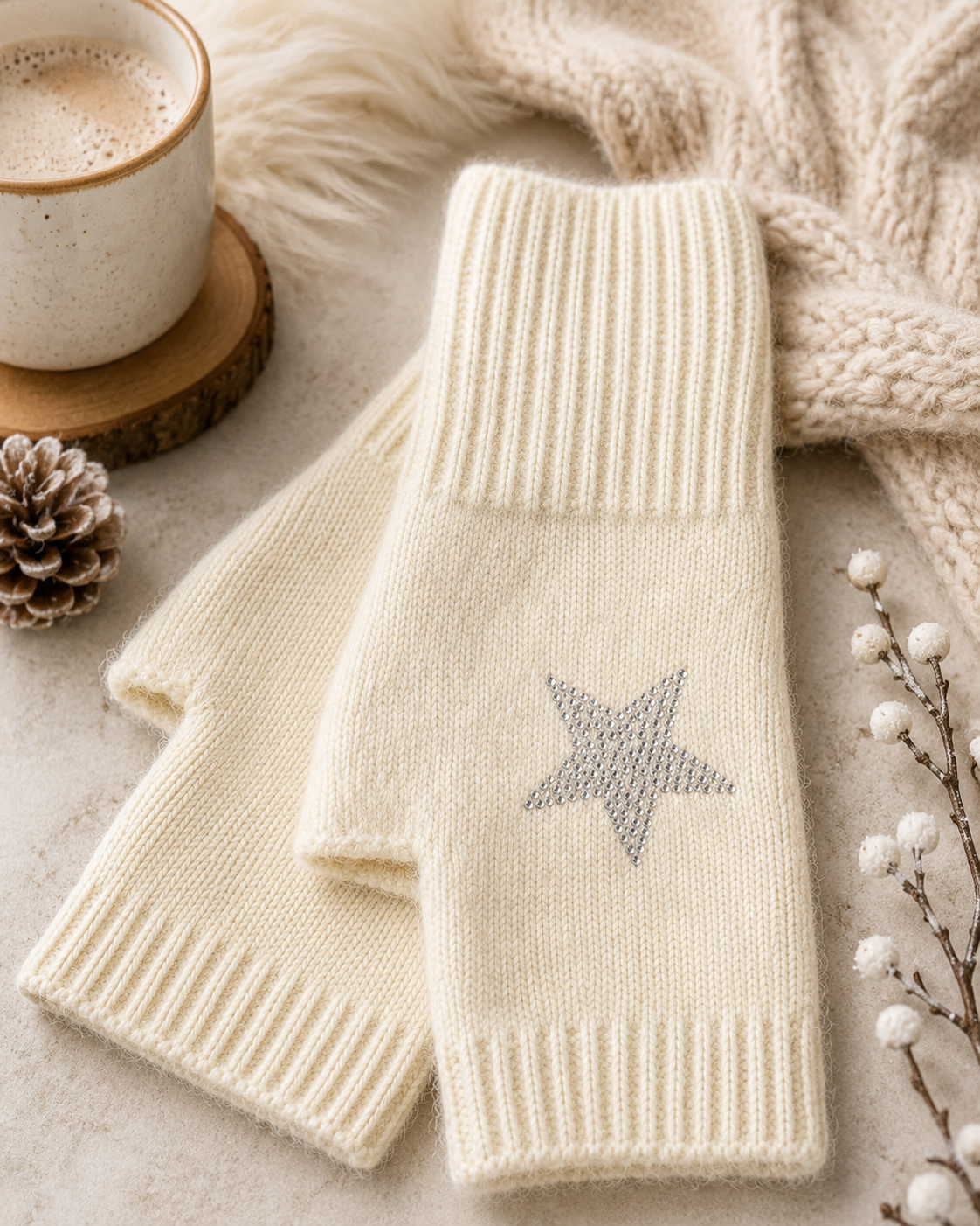 Fingerless Star Gloves