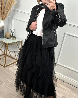 Lori Mesh Tulle Skirt 8-18 Black