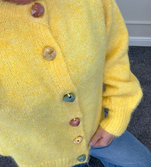 Isla Soft Knit Pebble Button Cardigan 10-16