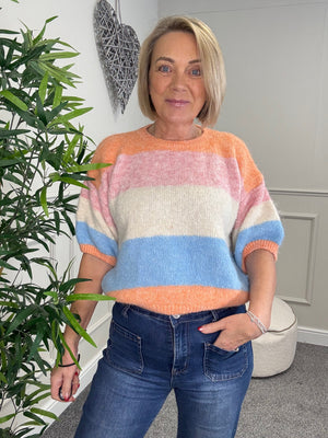 Effie Soft Stripe Knit Jumper 10-18