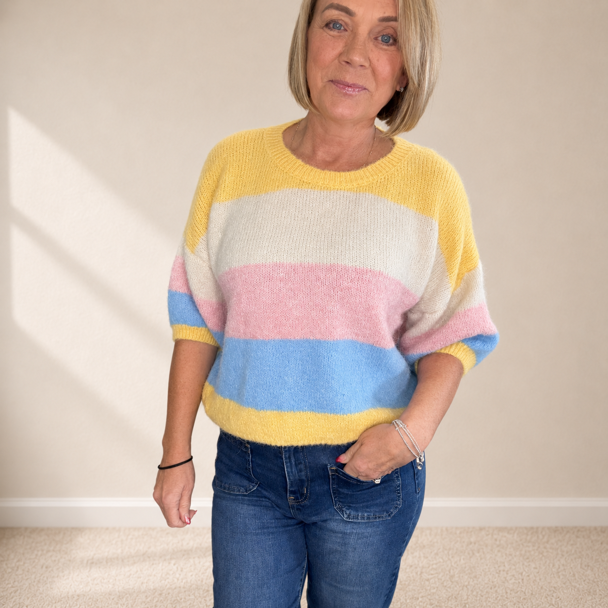 Effie Soft Stripe Knit Jumper 10-18 NO RETURNS ON SALE ITEMS