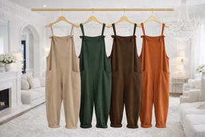 Nina Jersey Dungarees 8-16 Camel