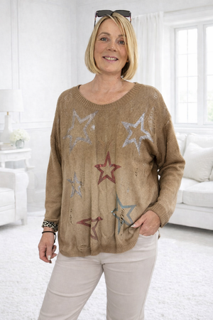 Star Distressed Jumper 8-16