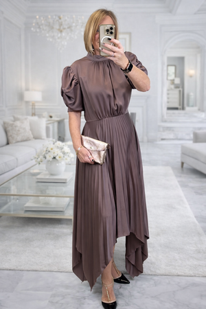 AX Paris Delphine Pleated Midi Dress No Returns On Sale Items