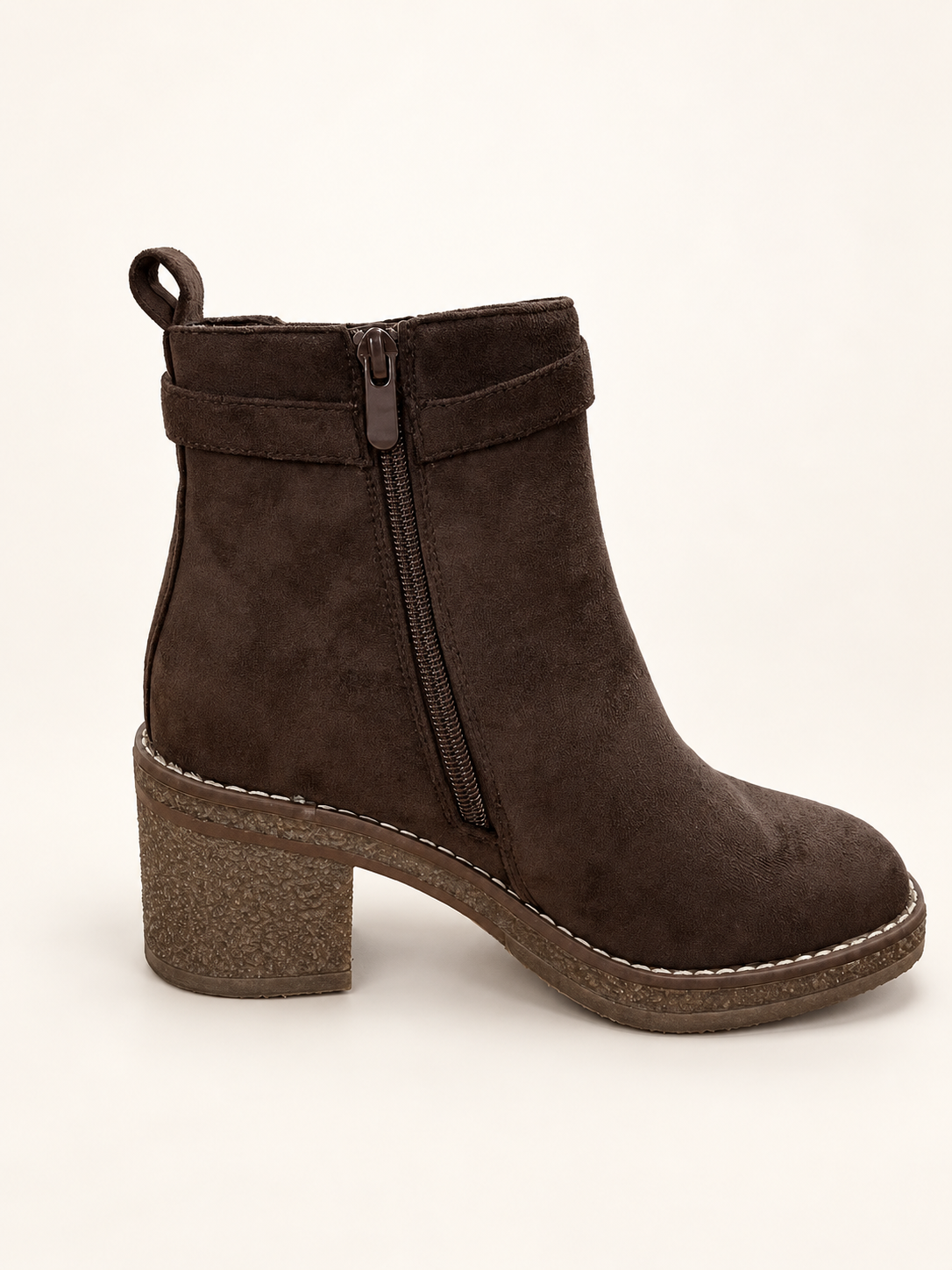Harper Buckle Ankle Boots – Chocolate