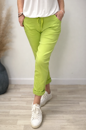 Julia Stretch Magic Trousers 8-22 Lime