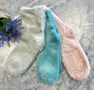 Fluffy Stretchy Socks (3 Colours) NO RETURNS ON SALE ITEMS