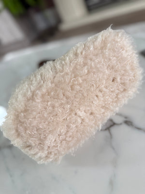 Teddy Faux Fur Shoulder Bag Cream