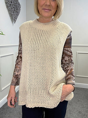 🇬🇧 Evie Knit Tank Top Sand 🇬🇧