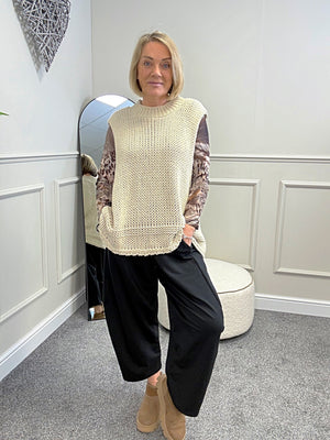 🇬🇧 Evie Knit Tank Top Sand 🇬🇧