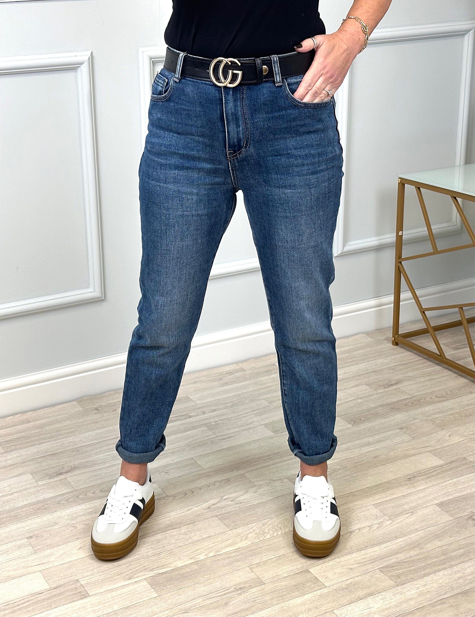 G-Smack Emily Mom Fit Jeans 8-18 Mid Wash NO RETURNS ON SALE ITEMS