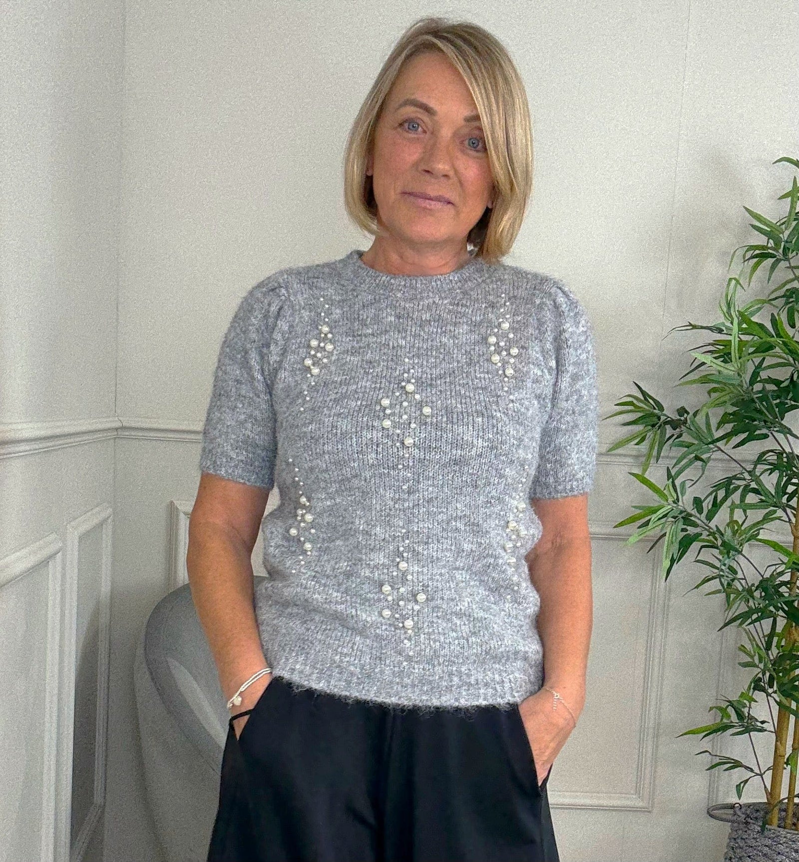 Vianne Pearl Embellished Knit Jumper 10–16