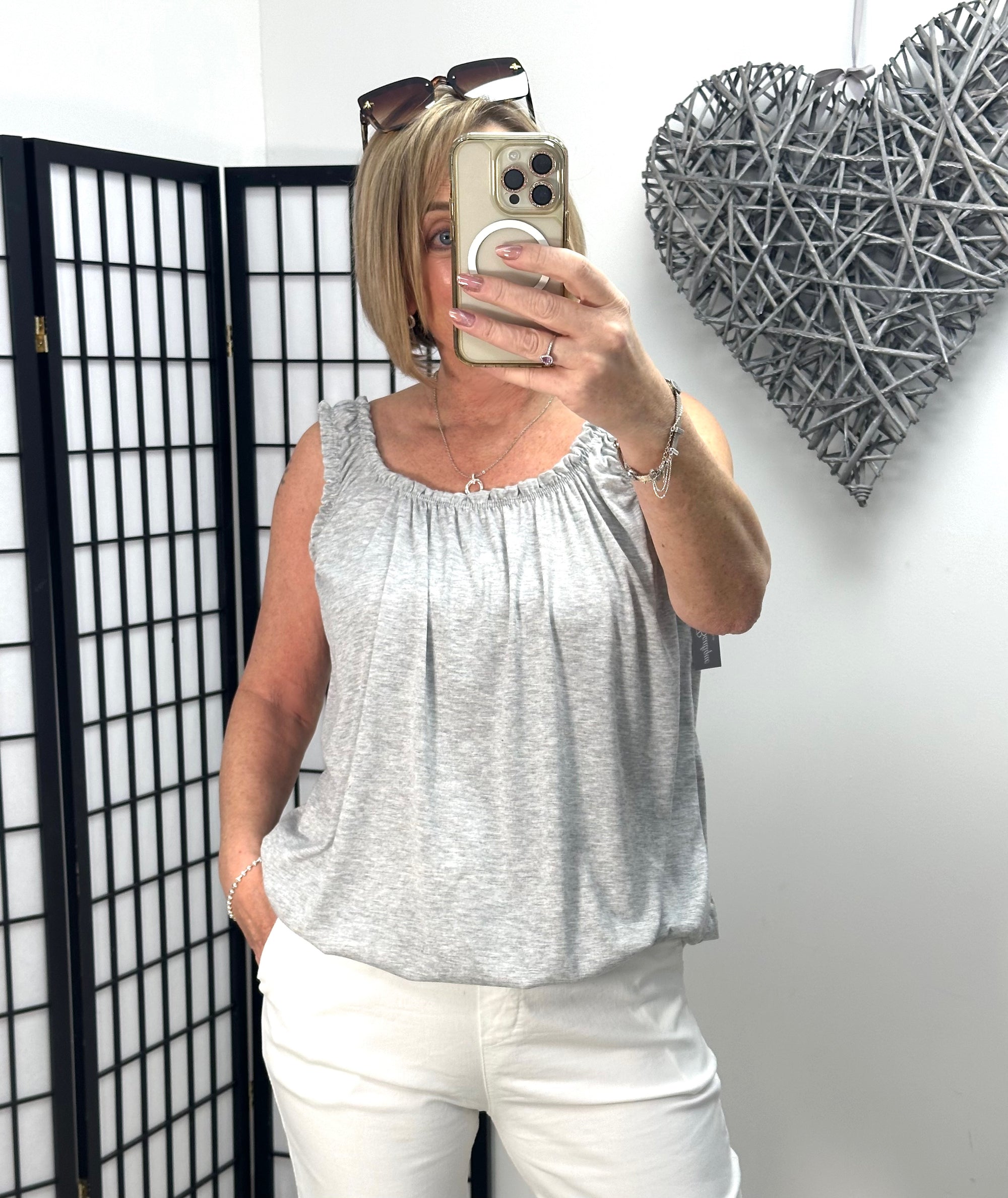 Leanna Bubble Vest 8-18 + Grey