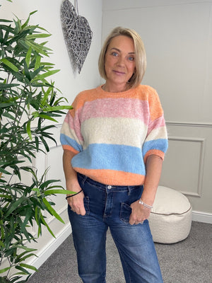 Effie Soft Stripe Knit Jumper 10-18