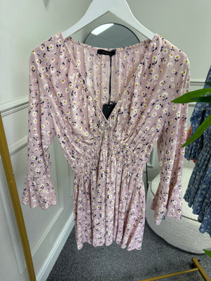 Ditsy V-Neck Top 8-16