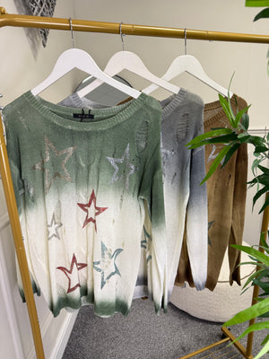Star Distressed Jumper 8-16
