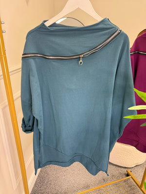 Zip Detail Sweat Top 10-18