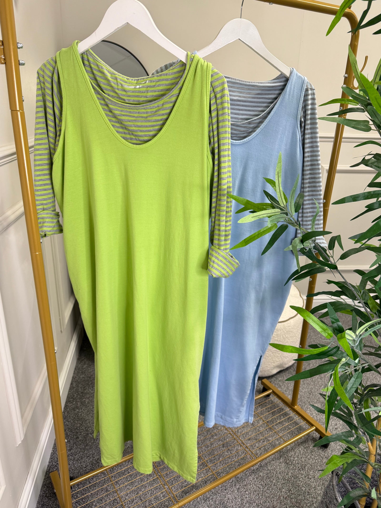 Stripe T Shirt With Tunic Dress 10-18