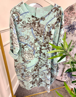 Floral Print Tunic 12-20