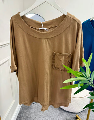Frill Pocket Tee 10-18
