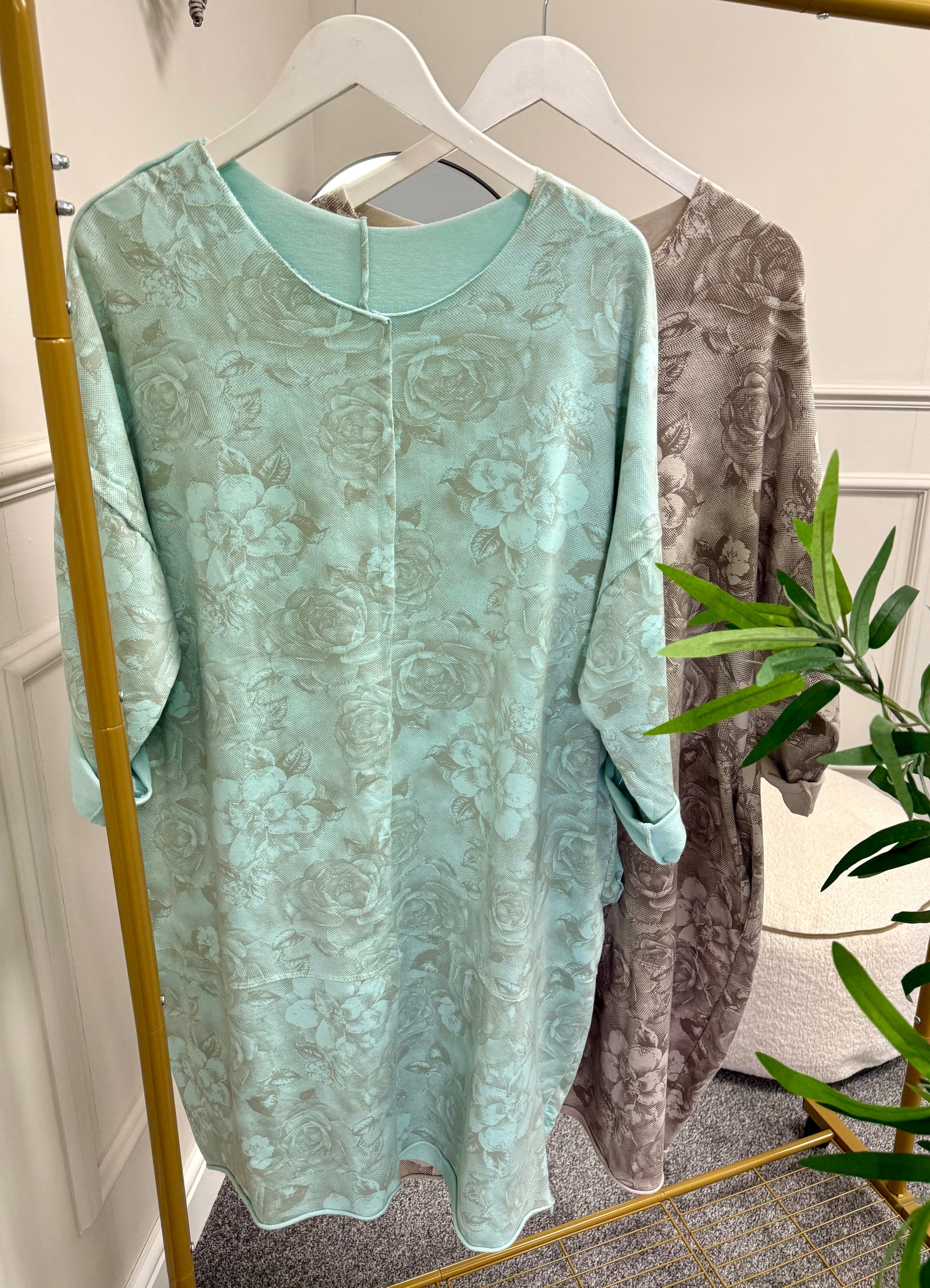 Rose Print Tunic 12-20