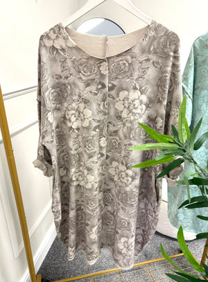 Rose Print Tunic 12-20