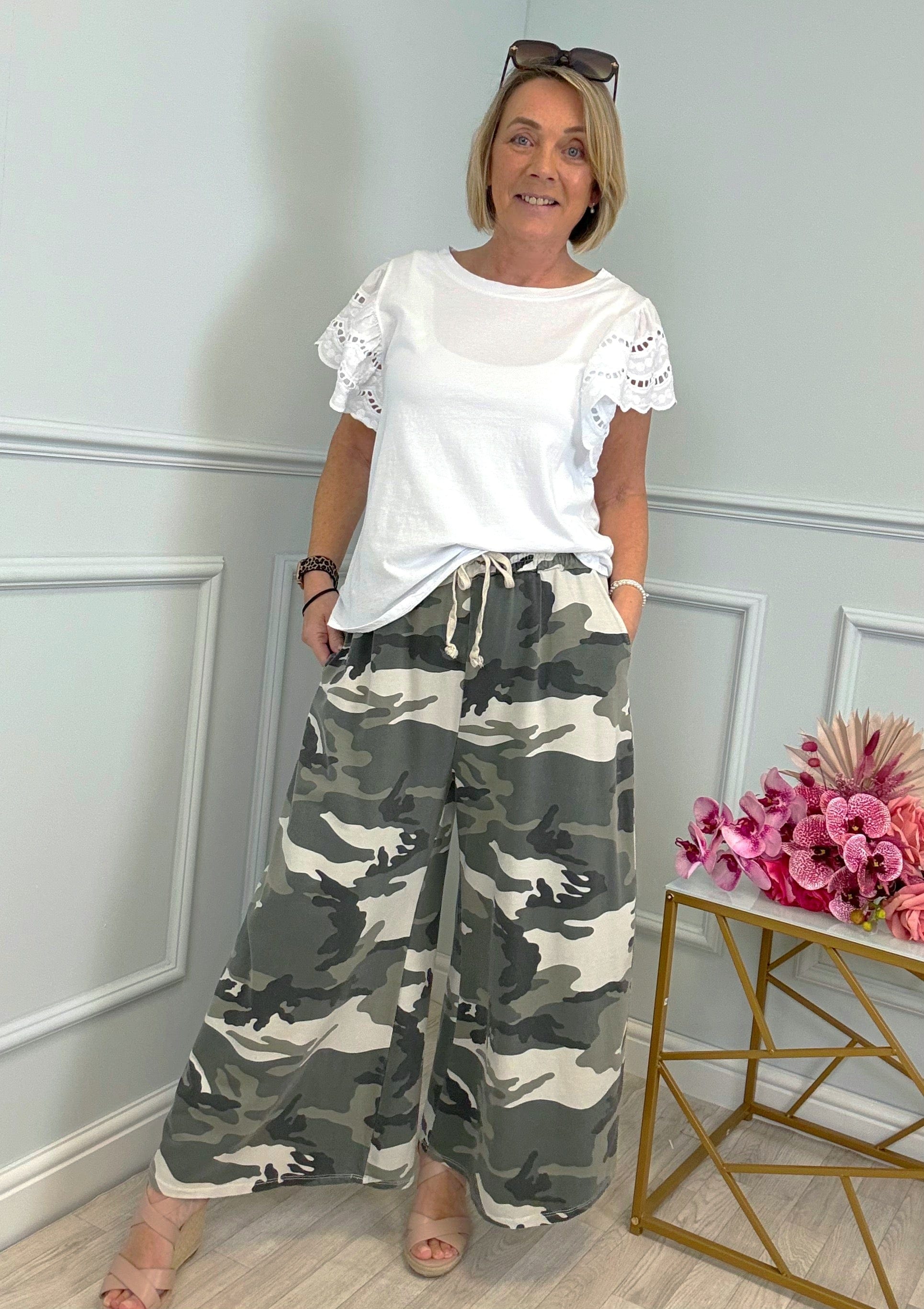 Juno Camouflage Culotte Joggers 8-18