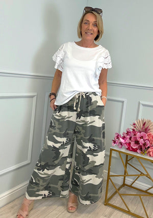 Juno Camouflage Culotte Joggers 8-18