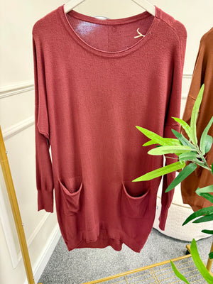 Button Back Tunic Jumper 10-16