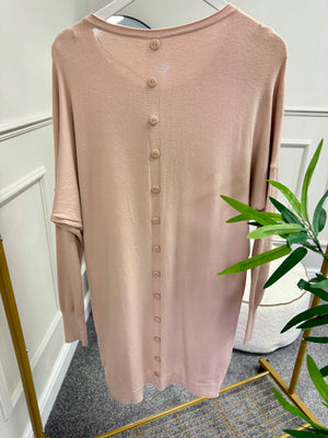 Button Back Tunic Jumper 10-16