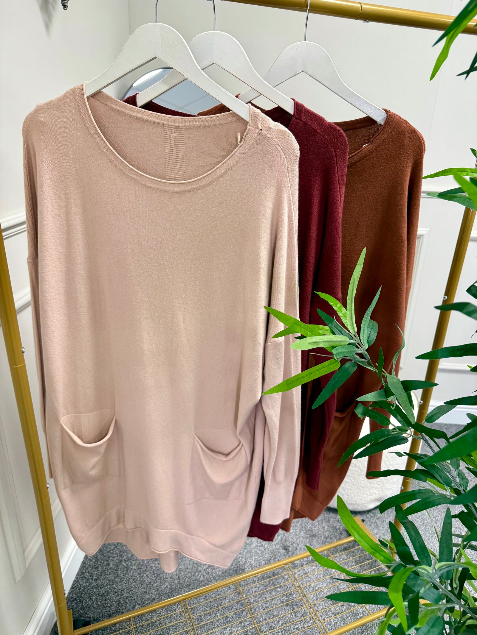 Button Back Tunic Jumper 10-16