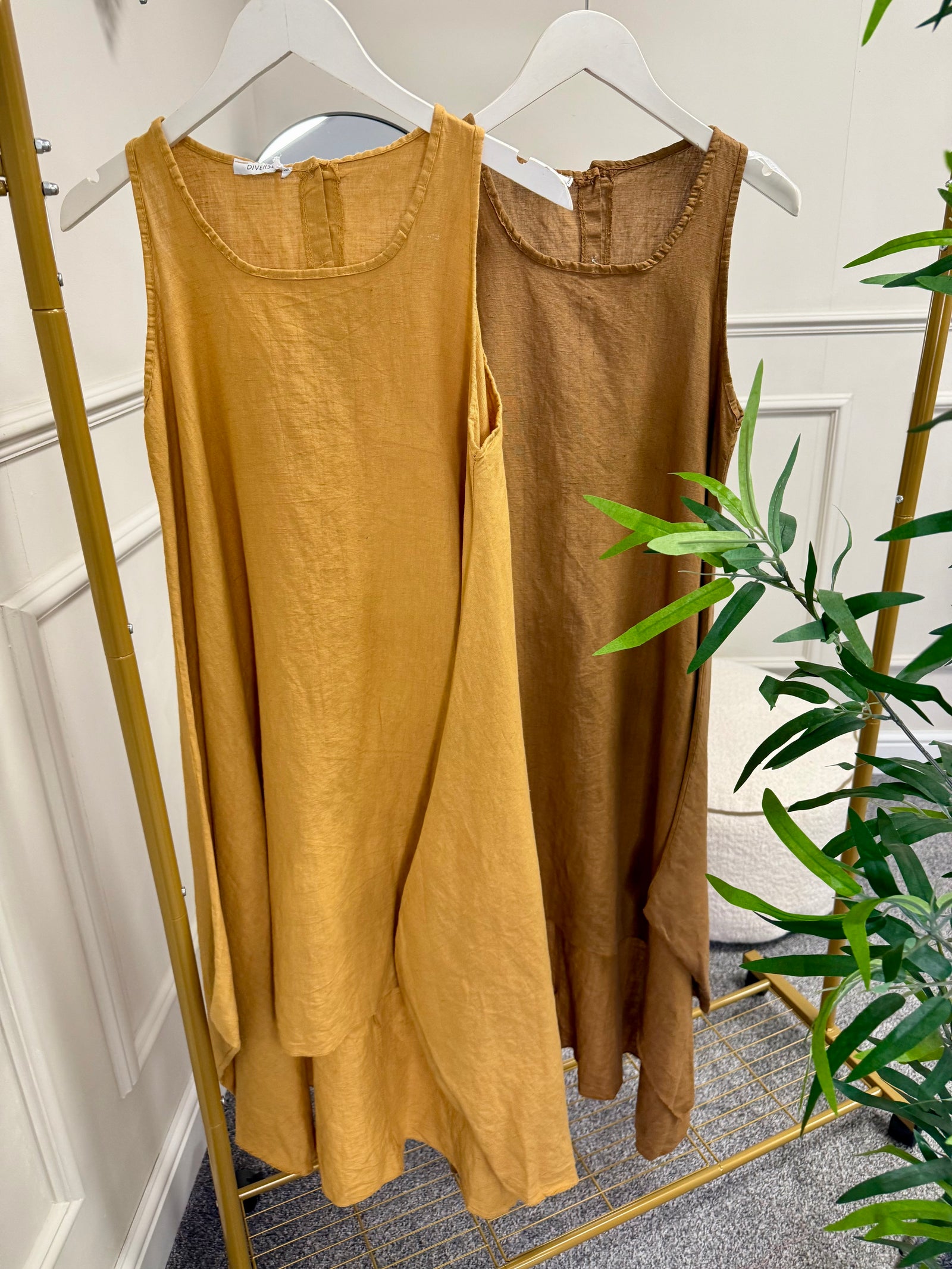 Sleeveless Linen Dress 10-16