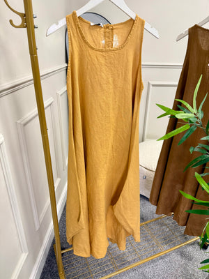 Sleeveless Linen Dress 10-16