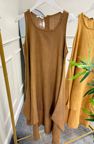Sleeveless Linen Dress 10-16