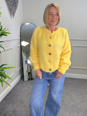 Isla Soft Knit Pebble Button Cardigan 10-16