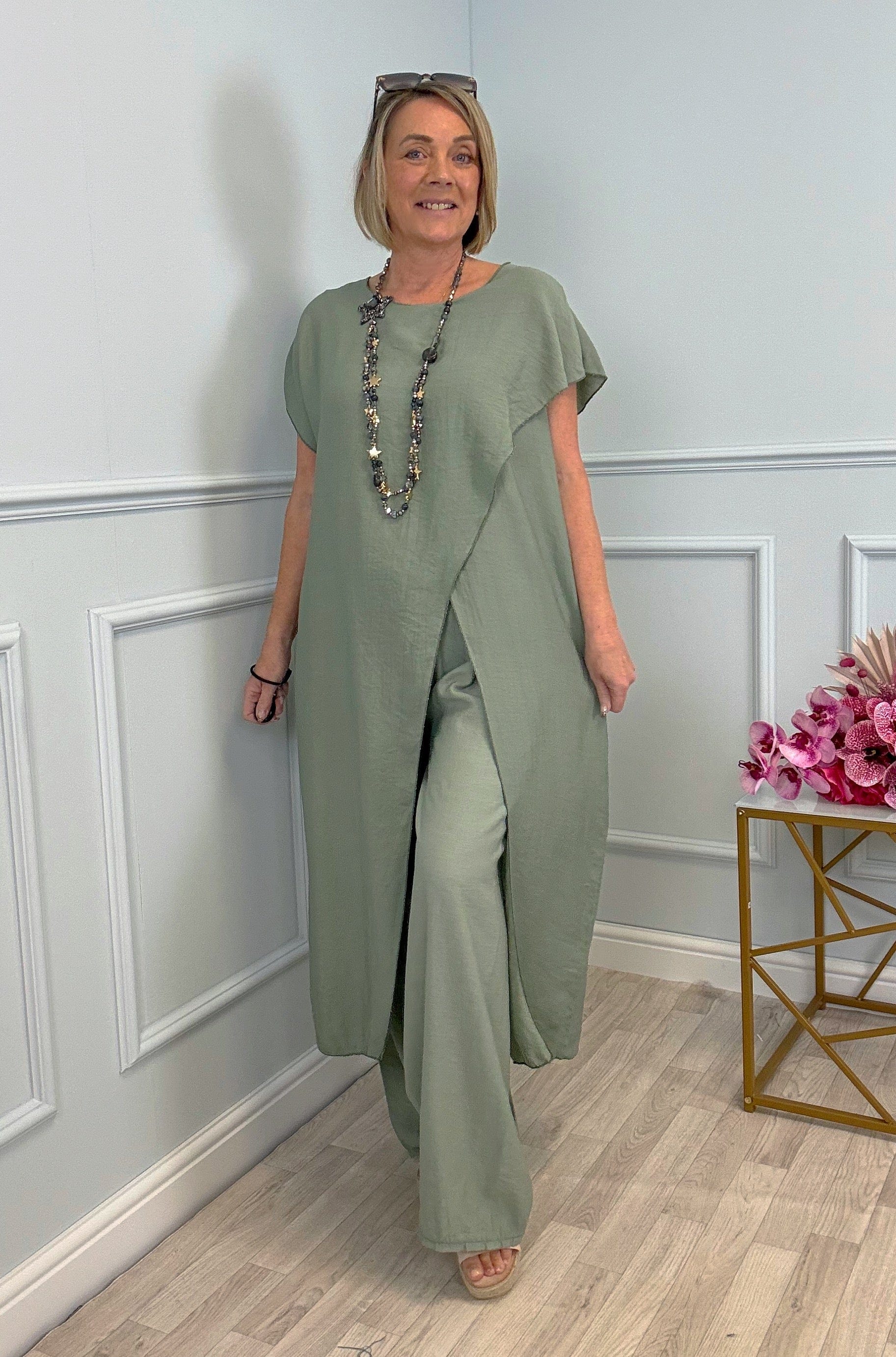 Sahara 2-Piece Suit Set 8-16 Khaki