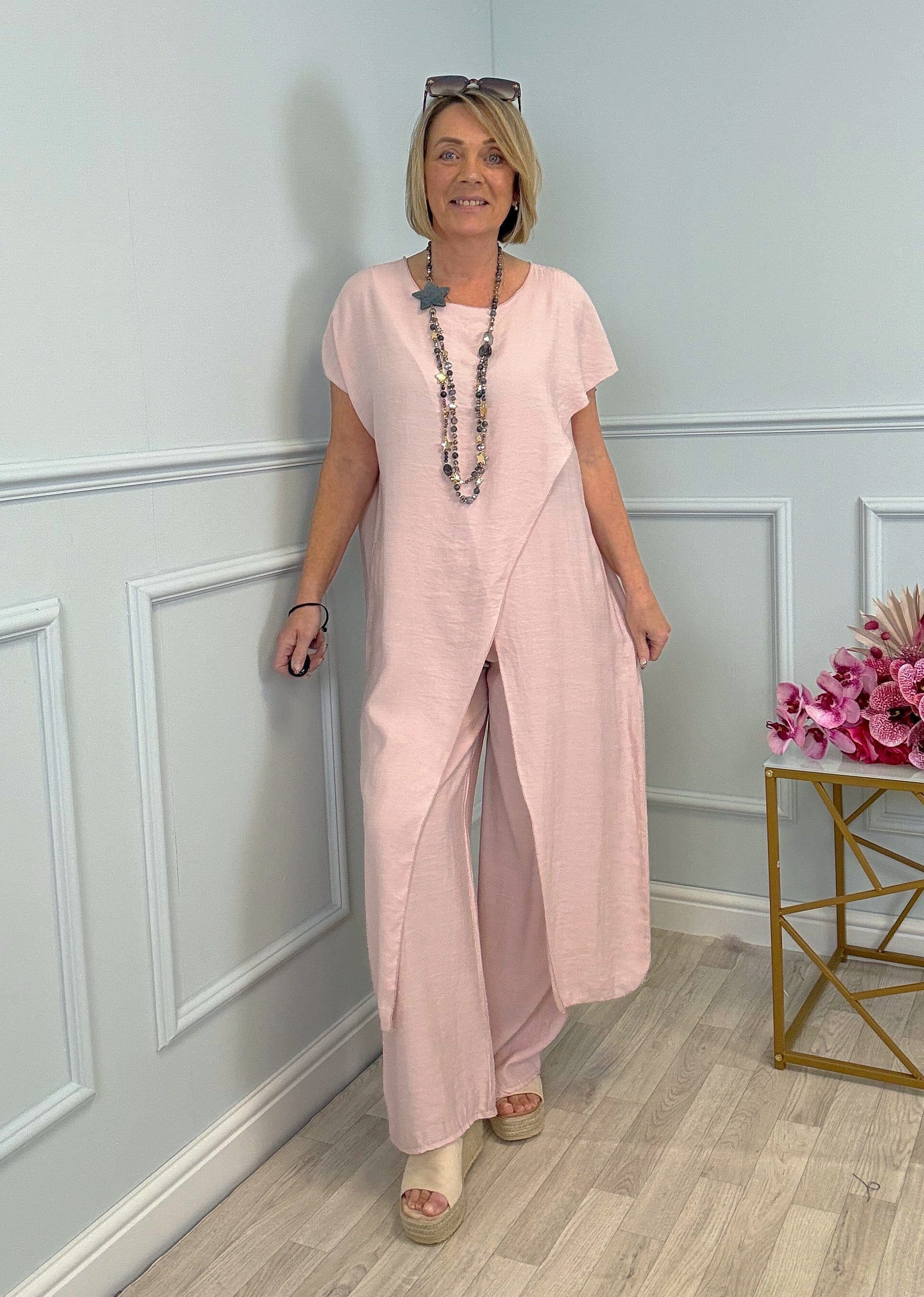 Sahara 2-Piece Suit Set 8-16 Pink