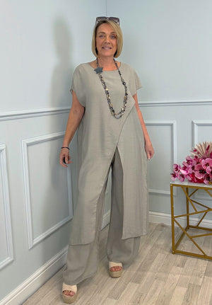 Sahara 2-Piece Suit Set 8-16 Mocha