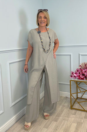 Sahara 2-Piece Suit Set 8-16 Mocha