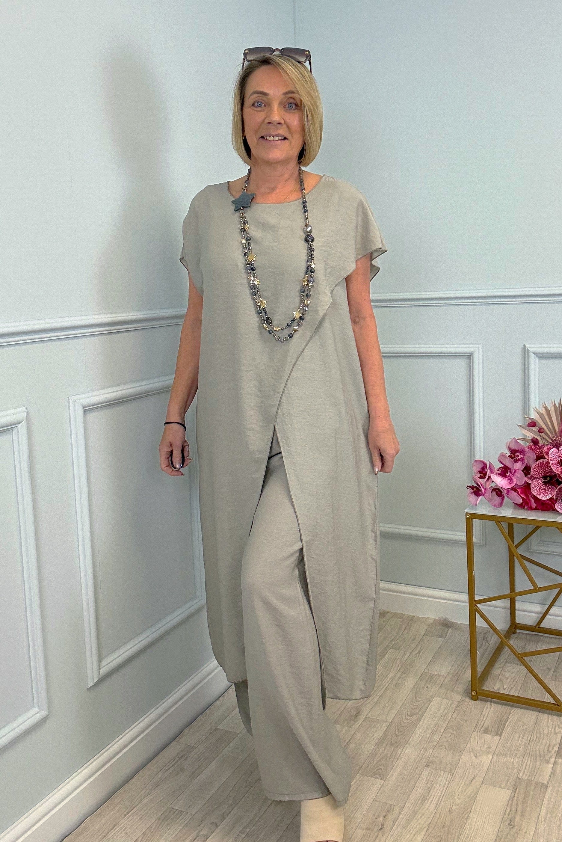 Sahara 2-Piece Suit Set 8-16 Mocha