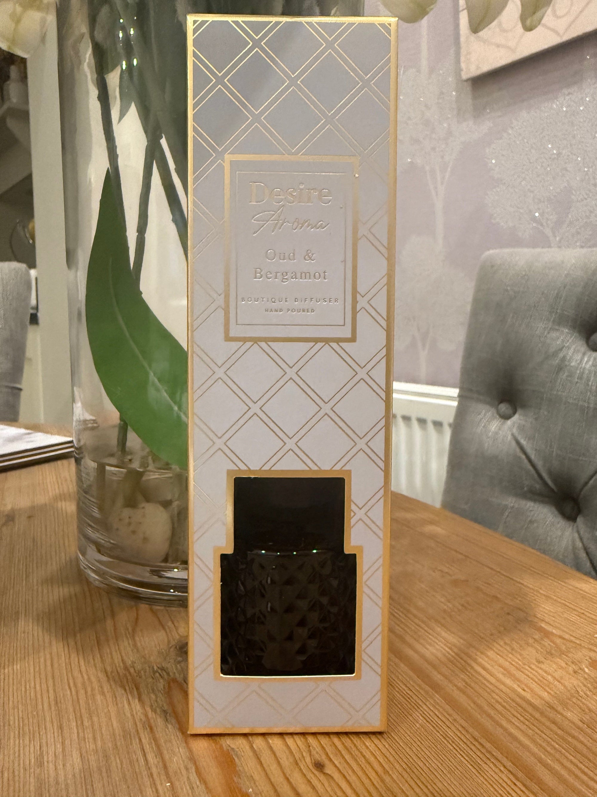 Diamond Cut Reed Diffuser – Oud & Bergamot 100ml - Susie's Boutique