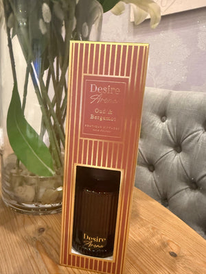 Round Rib Classic Reed Diffuser – 200ml Oud & Bergamot - Susie's Boutique