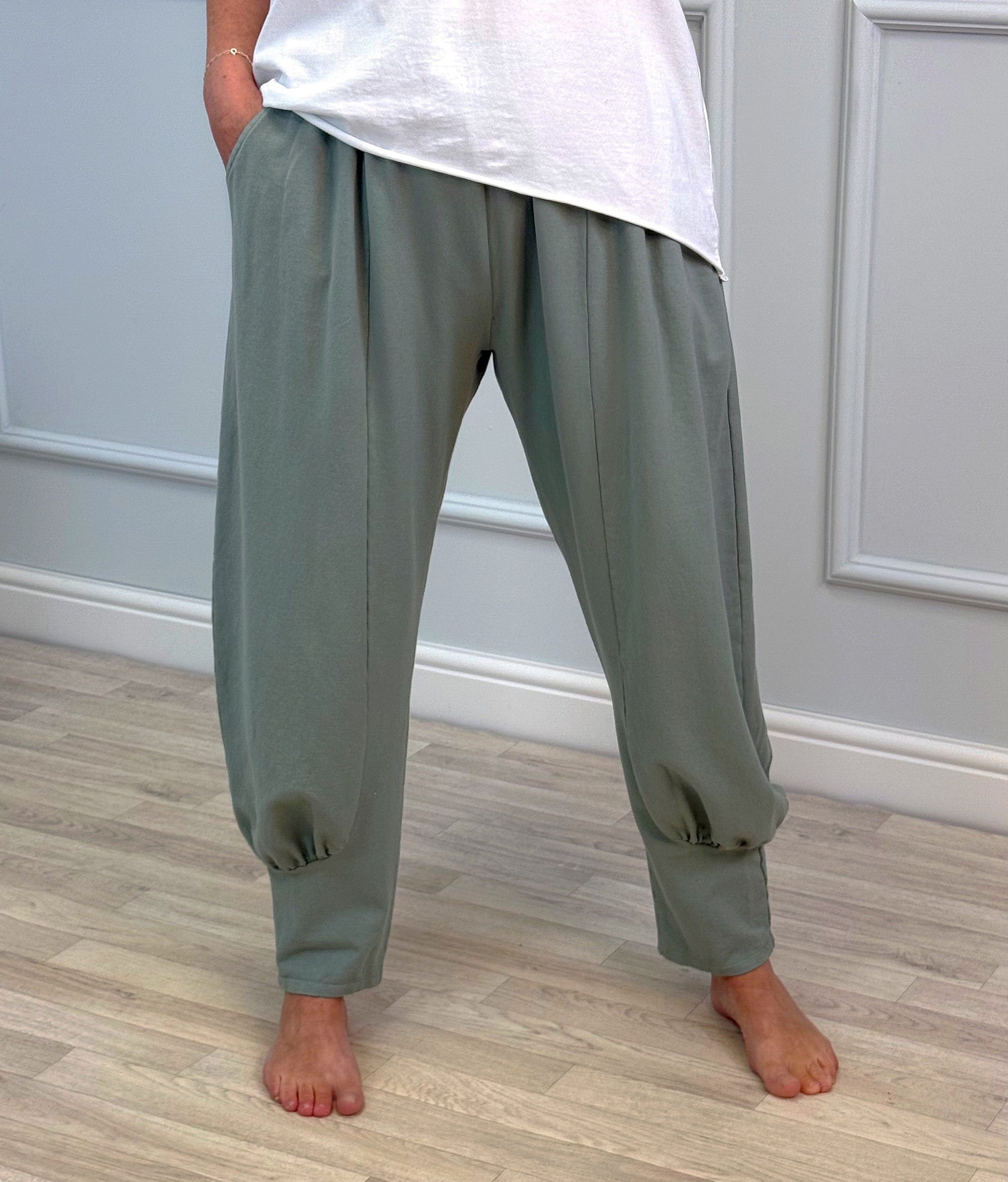 Sorella Tapered Joggers 10–20 Sage - Susie's Boutique