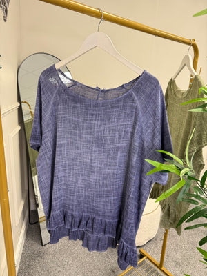 Cotton frill Hem top 12-20