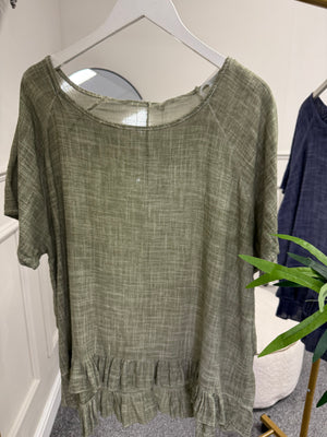 Cotton frill Hem top 12-20